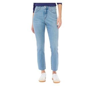 J Crew Women’s essential straight jean with raw hem, Size 31